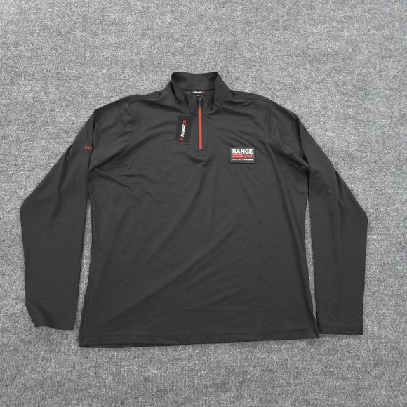 Ranger Up Other - Range Shirt Mens‎ Medium Black 1/4 Zip Performance Golf Pullover Stretch NEW